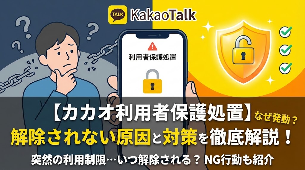 【カカオ利用者保護処置】なぜ発動？解除されない原因と対策を徹底解説！
