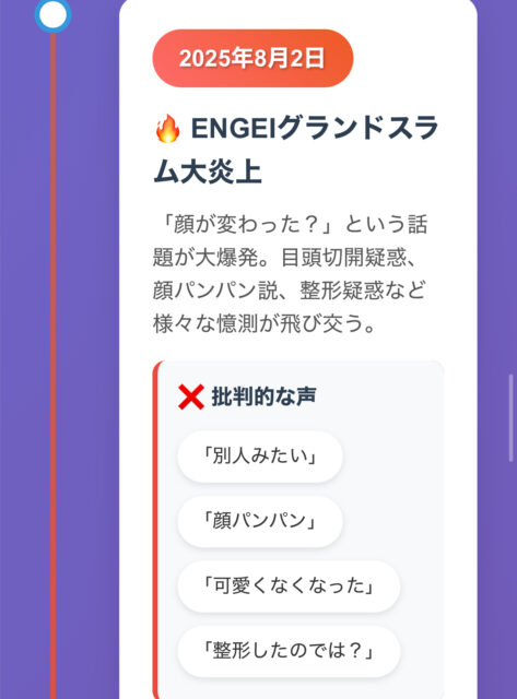 2025年8月2日ENEGIグランドスラム【松岡茉優】顔変わった？X口コミと最新画像比較