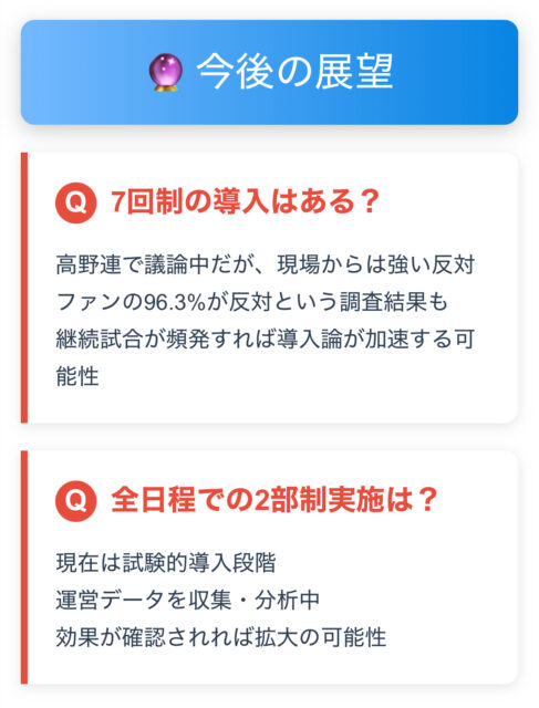 【甲子園2部制】未成年は補導？9回2死で中断？チケット代は？3大疑問を解決
