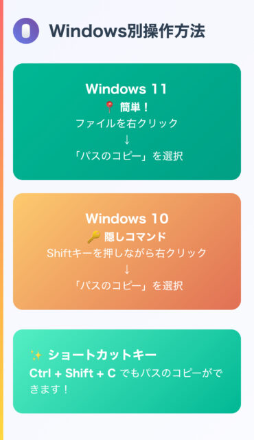 パスのコピーとは？意味と使い方を世界一やさしく解説【Windows】