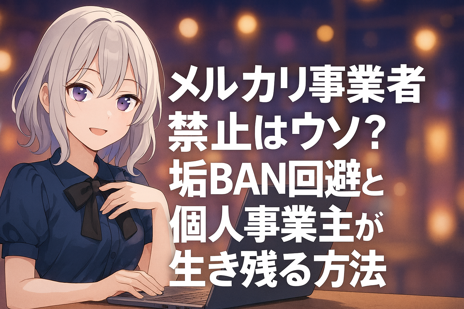 【悲報】メルカリ事業者禁止はウソ？垢BAN回避と個人事業主が生き残る方法