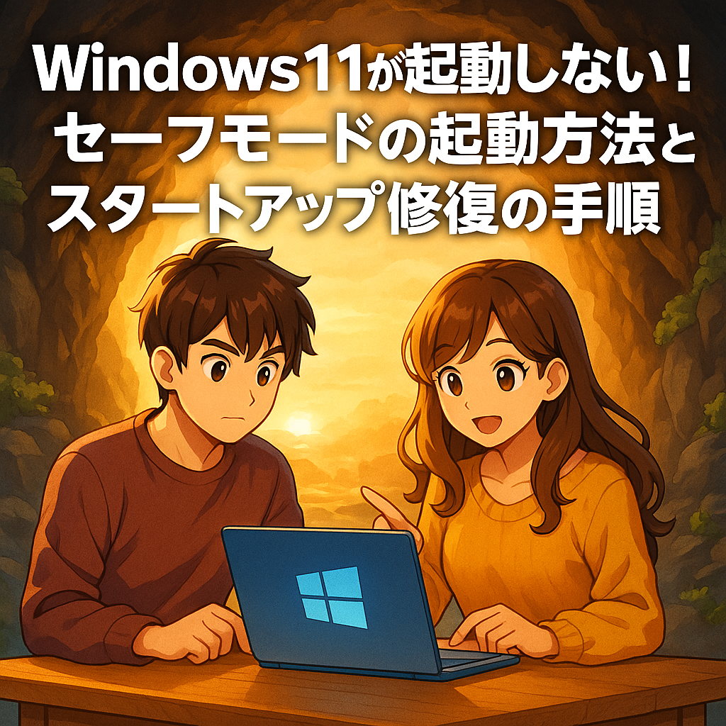 Windows11が起動しない!セーフモードの起動方法とスタートアップ修復の手順