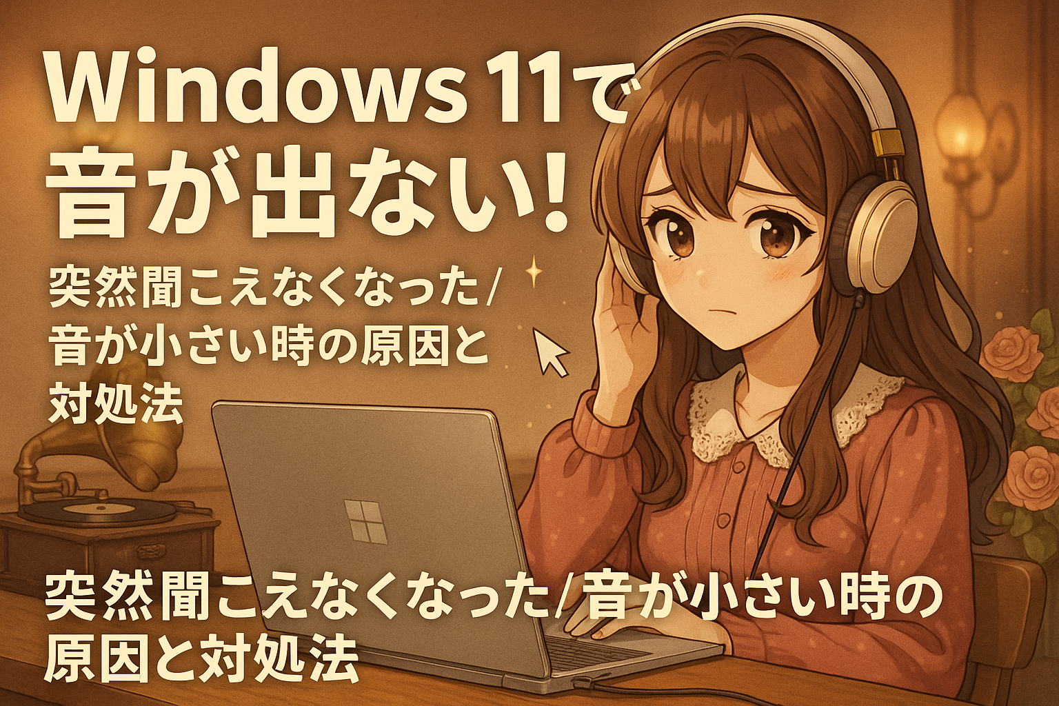 Windows 11で音が出ない!突然聞こえなくなった/音が小さい時の原因と対処法