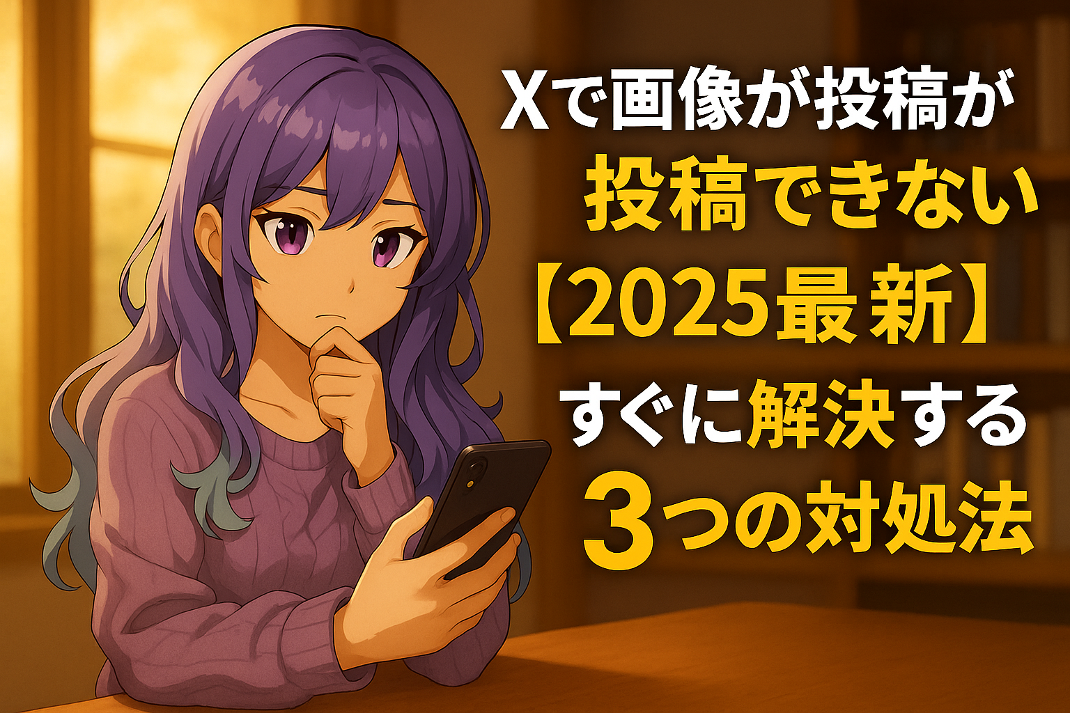 Xで画像が投稿できない【2025最新】すぐに解決する3つの対処法！