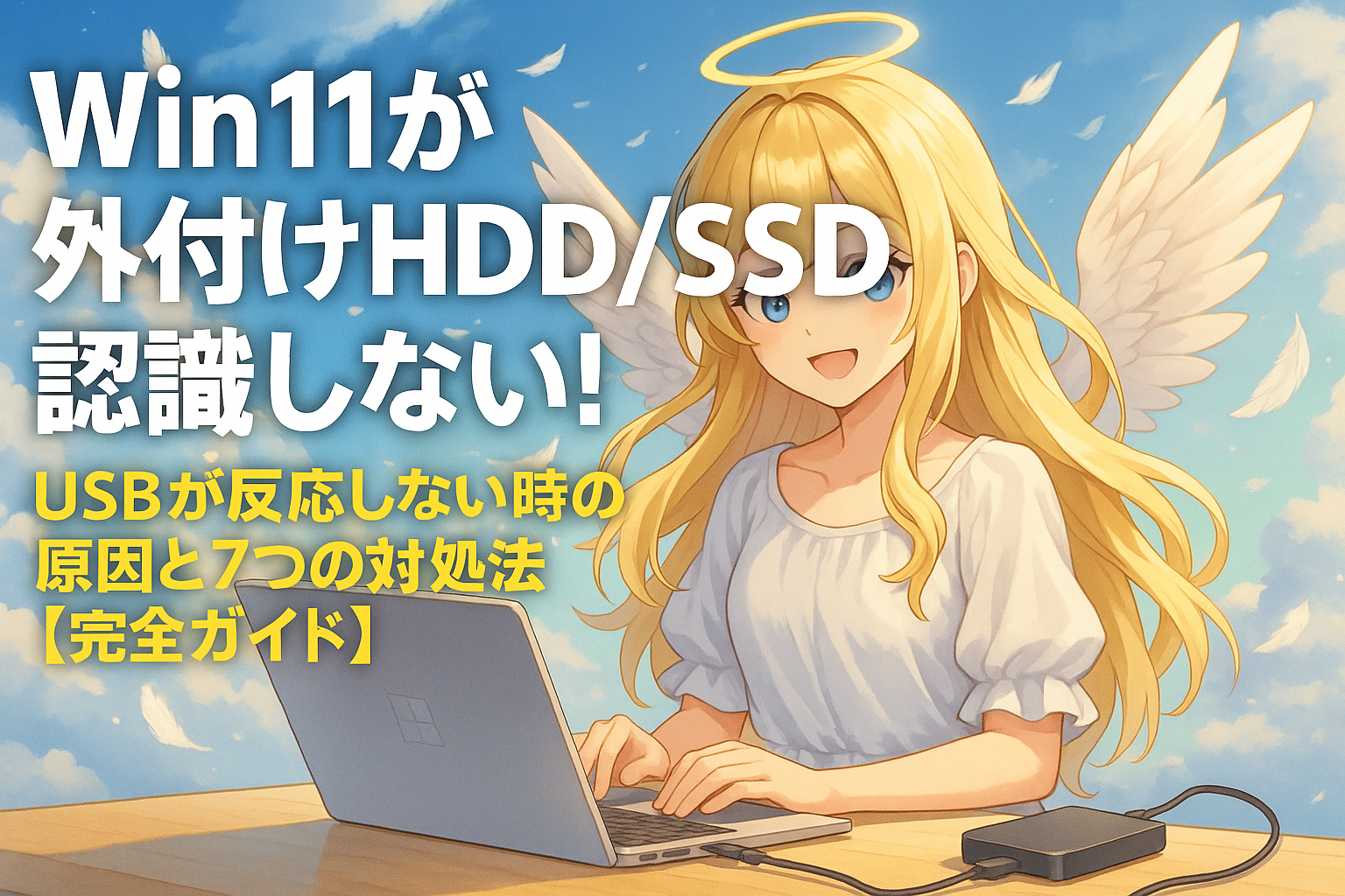 Win11が外付けHDD/SSDを認識しない!USBが反応しない時の原因と7つの対処法【完全ガイド】