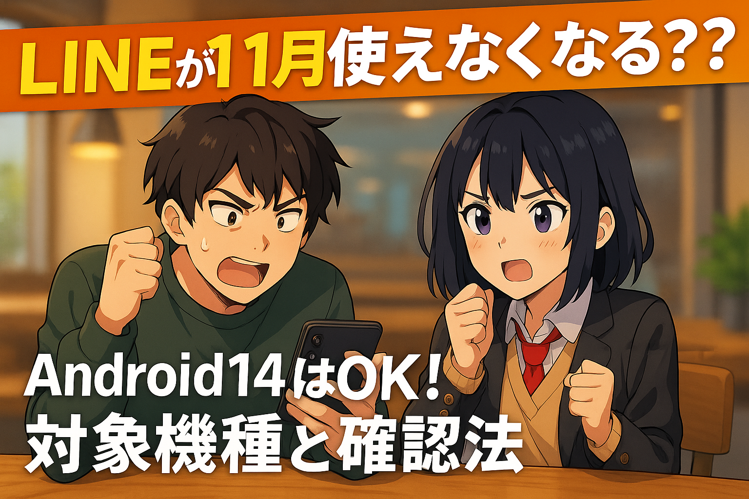 LINEが11月使えなくなる？Android14はOK！対象機種と確認法