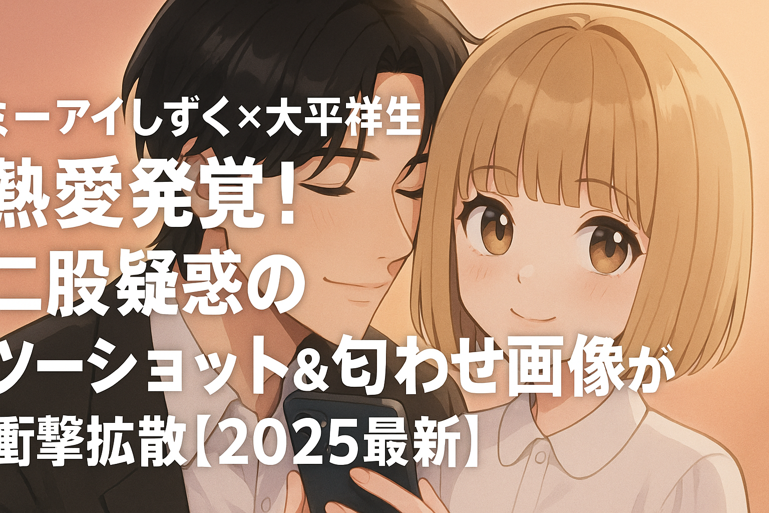 ミーアイしずく×大平祥生 熱愛発覚！二股疑惑のツーショット＆匂わせ画像が衝撃拡散【2025最新】