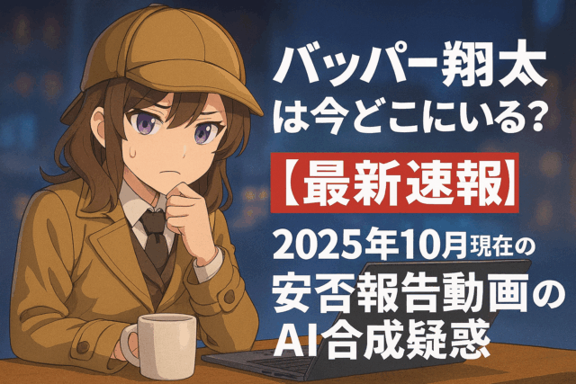 バッパー翔太は今どこ【最新速報】行方不明で安否動画の更新