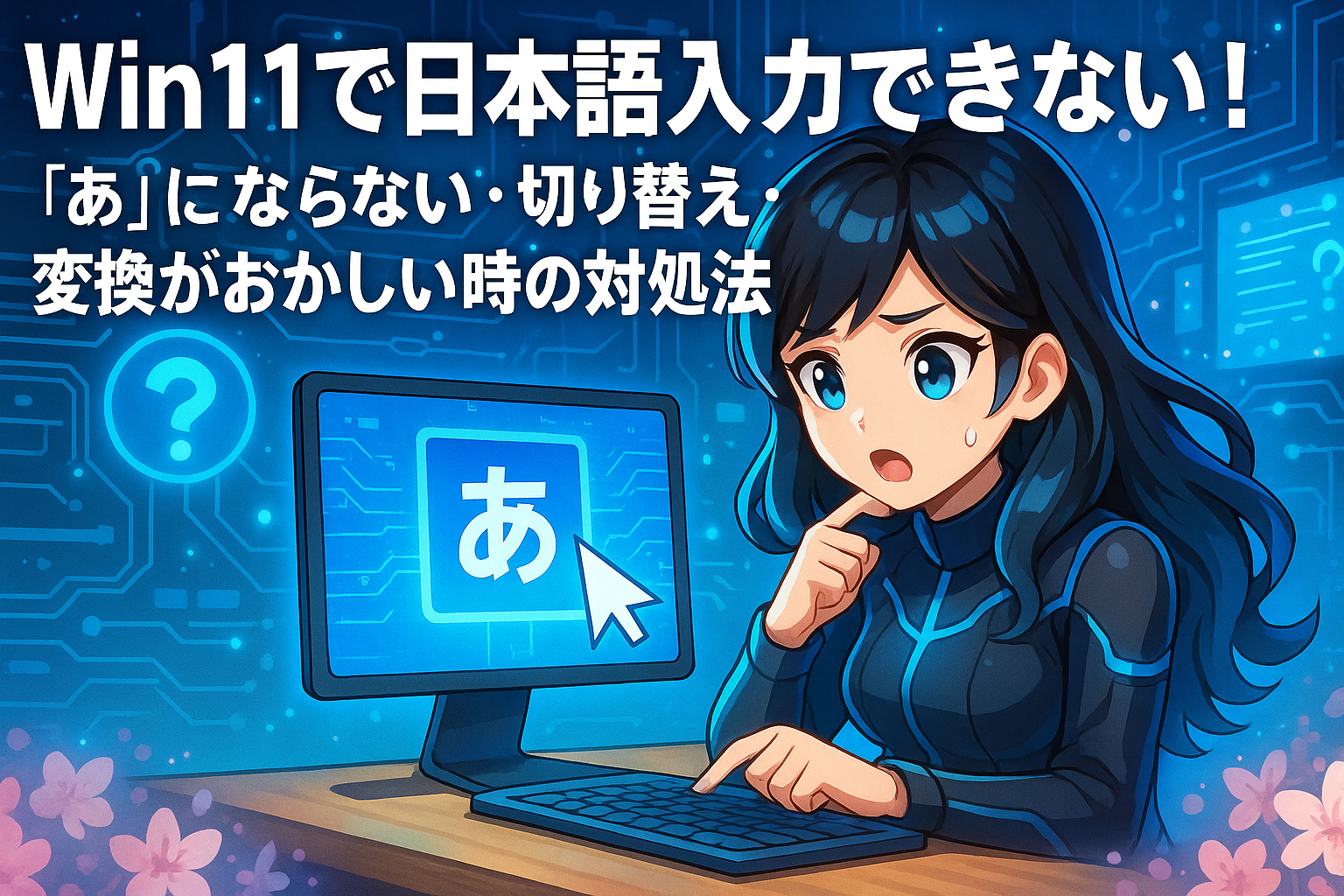 Win11で日本語入力できない!「あ」にならない・切り替え・変換がおかしい時の対処法