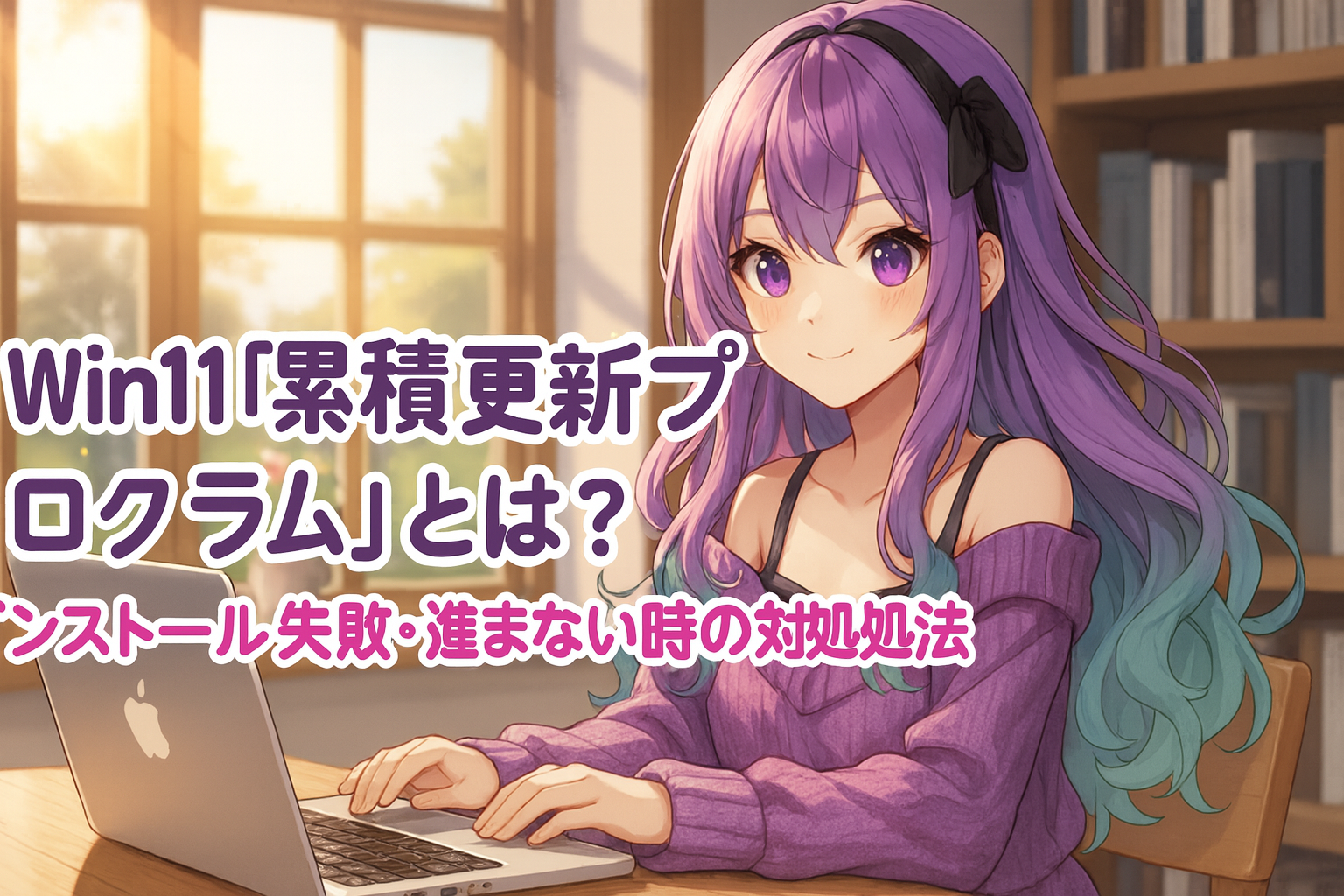 Win11「累積更新プログラム」とは?インストール失敗・進まない時の対処法
