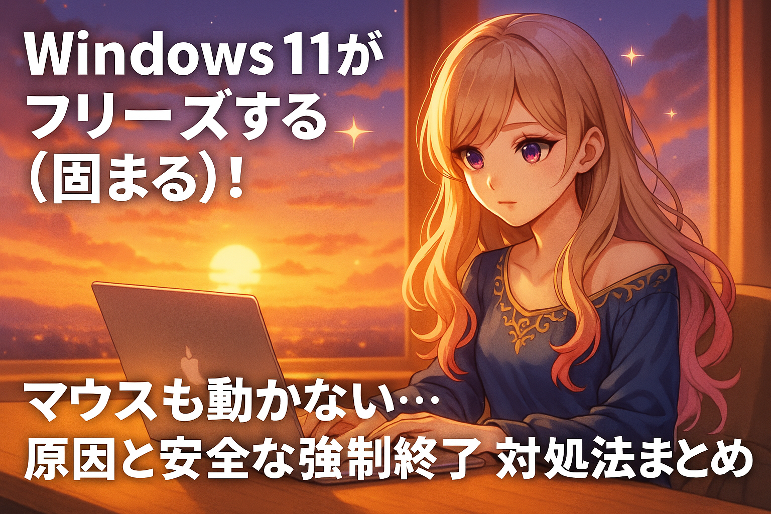 Windows 11がフリーズする(固まる)！マウスも動かない…原因と安全な強制終了、対処法まとめ
