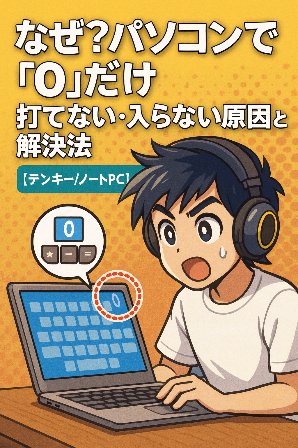 なぜ?パソコンで「0」だけ打てない・入らない原因と解決法【テンキー/ノートPC】