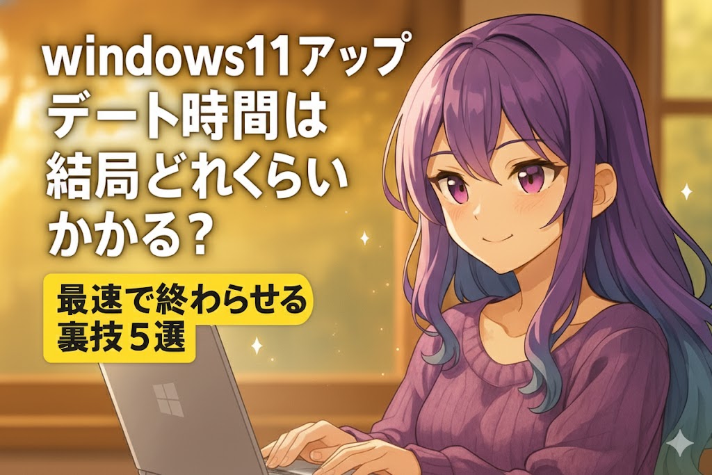 windows11アップデート時間は結局どれくらいかかる？最速で終わらせる裏技5選