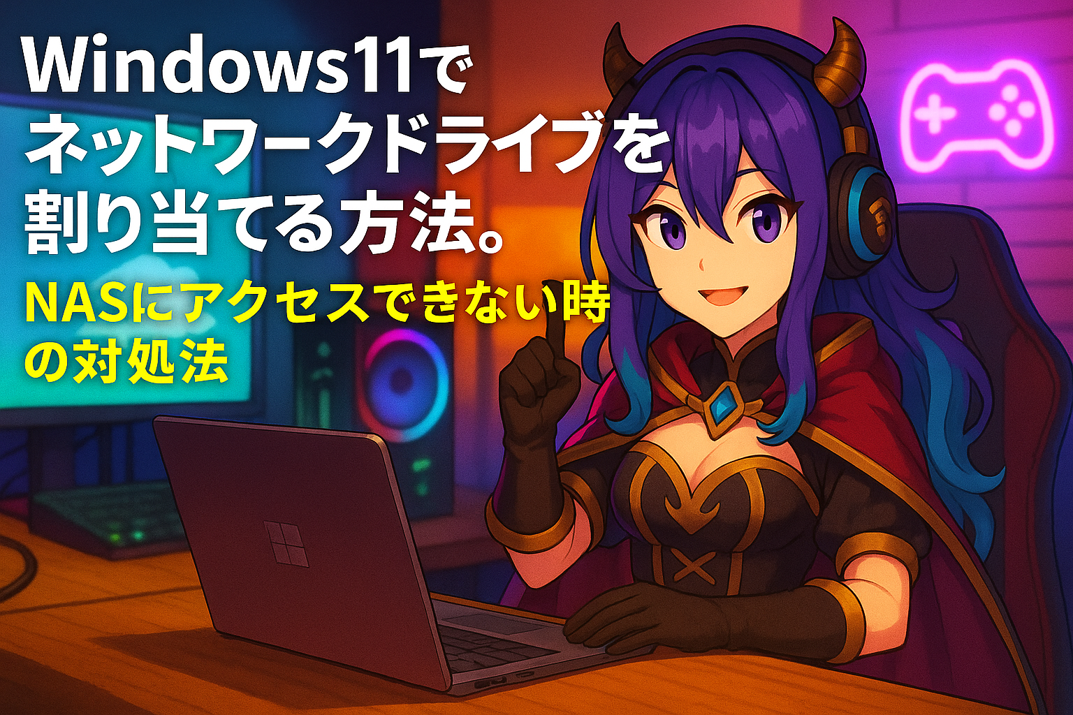 Windows11でネットワークドライブを割り当てる方法。NASにアクセスできない時の対処法も