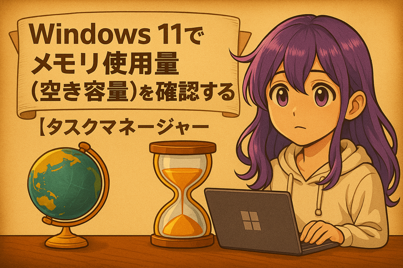 Windows 11でメモリ使用量（空き容量）を確認する方法【タスクマネージャー】