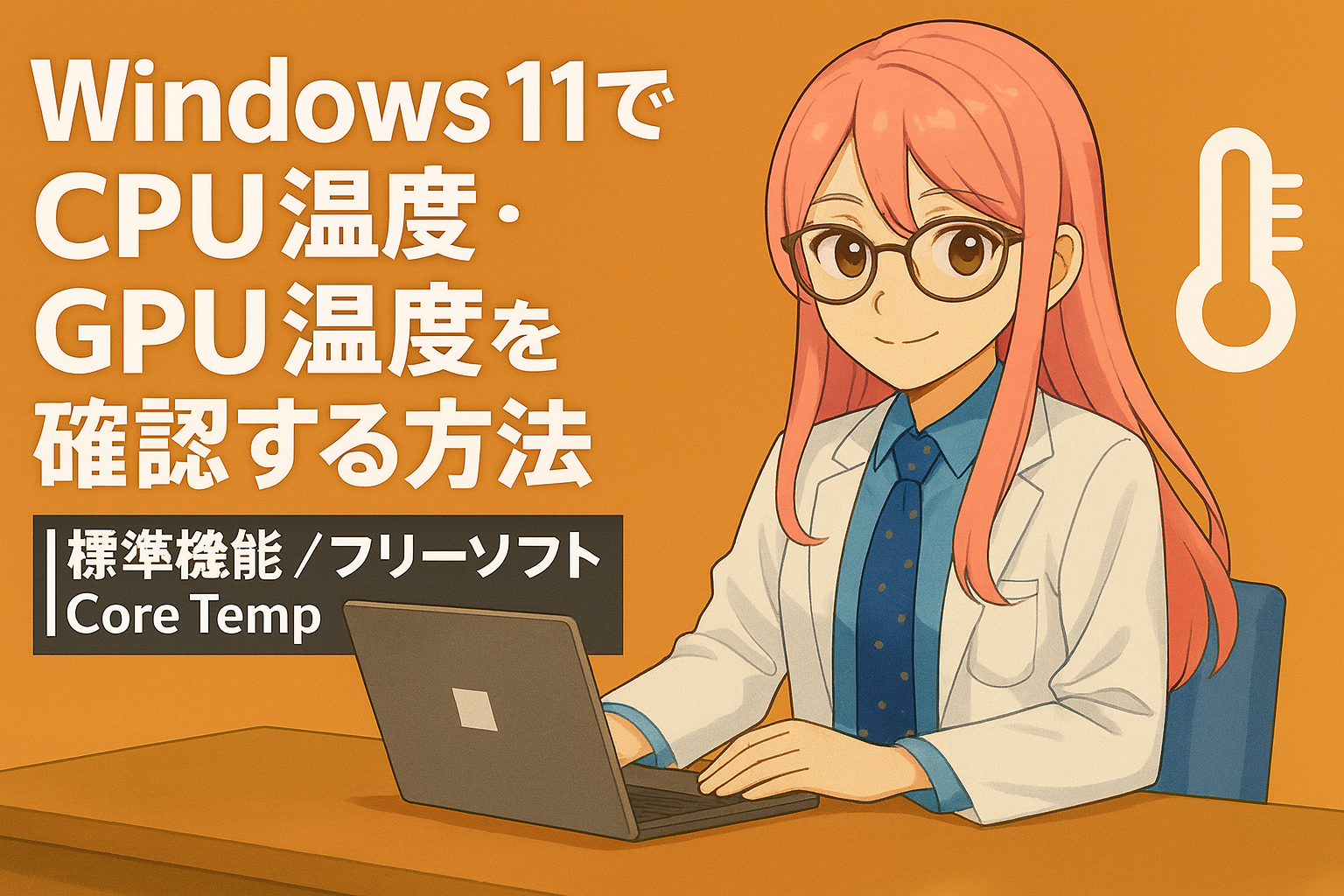 Windows 11でCPU温度・GPU温度を確認する方法【標準機能/フリーソフトCore Temp】