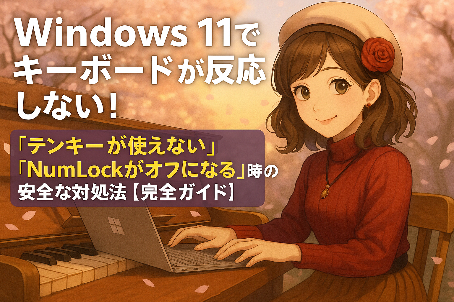 Windows 11でキーボードが反応しない！「テンキーが使えない」「NumLockがオフになる」時の安全な対処法【完全ガイド】