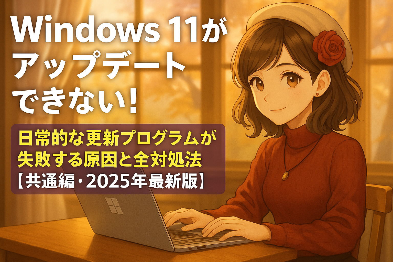 Windows11がアップデートできない！日常的な更新プログラムが失敗する原因と全対処法【共通編・2025年最新版】