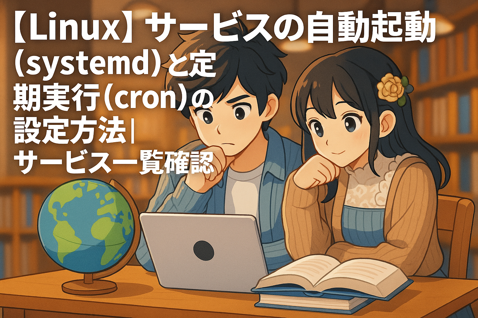 【Linux】サービスの自動起動 (systemd) と定期実行 (cron) の設定方法｜サービス一覧確認