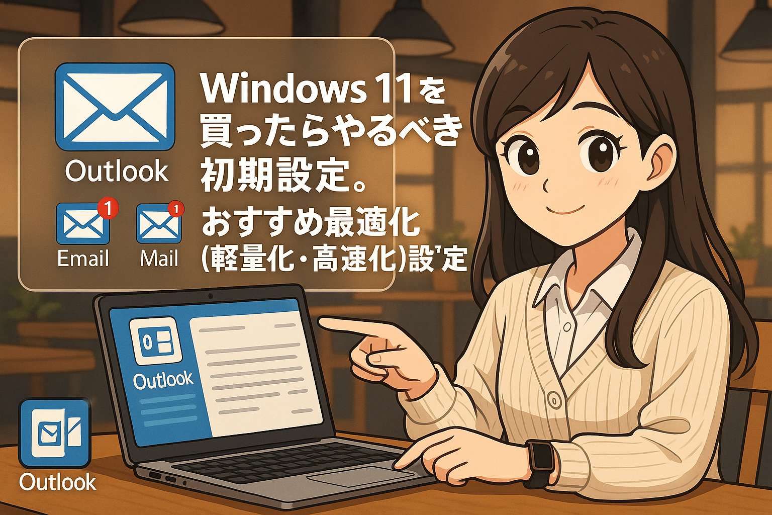 Windows11を買ったらやるべき初期設定。おすすめ最適化（軽量化・高速化）設定まとめ