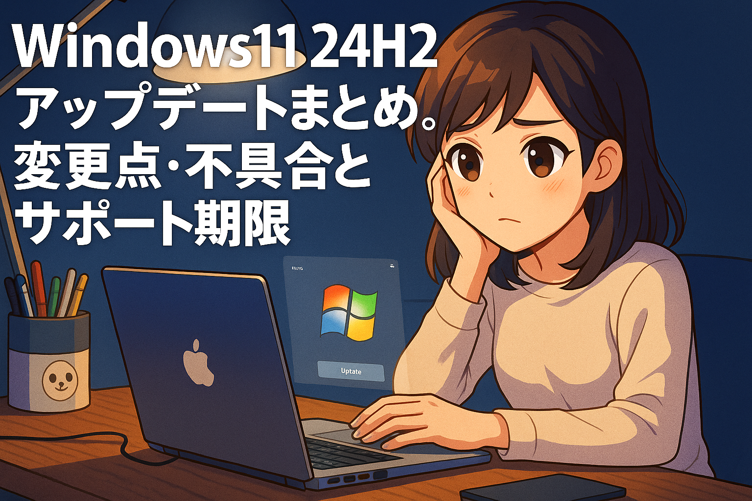 Windows11 24H2 アップデートまとめ。変更点・不具合とサポート期限