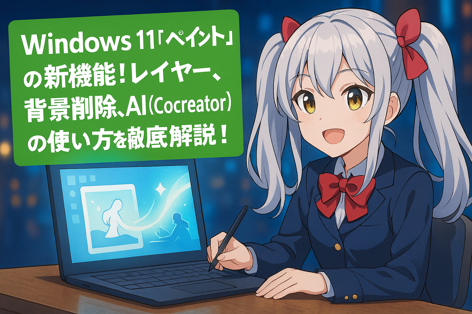 Windows 11「ペイント」の新機能！レイヤー、背景削除、AI（Cocreator）の使い方を徹底解説