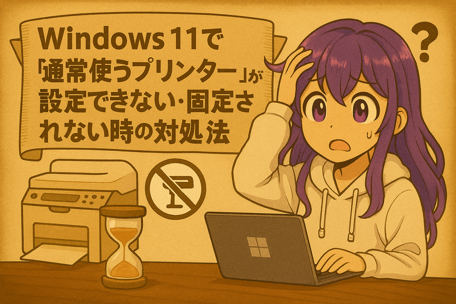 Windows 11で「通常使うプリンター」が設定できない・固定されない時の対処法