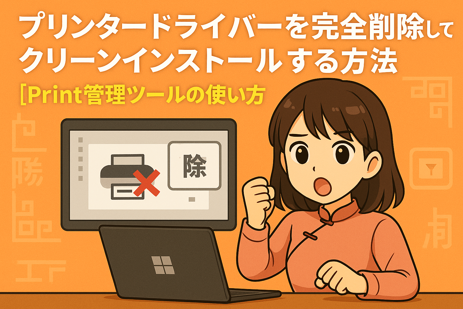 プリンタードライバーを完全削除してクリーンインストールする方法【Print管理ツールの使い方】