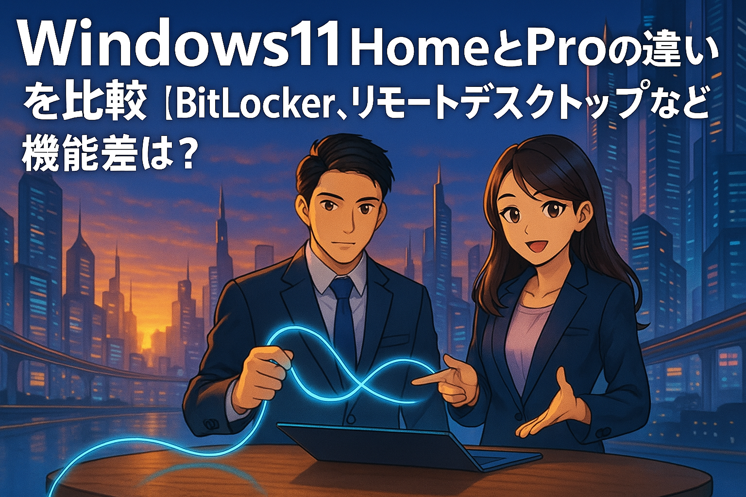 Windows11 HomeとProの違いを比較。BitLocker, リモートデスクトップなど機能差は？
