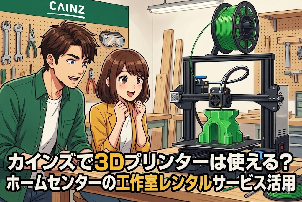 カインズで3Dプリンターは使える？ホームセンターの工作室レンタルサービス活用法