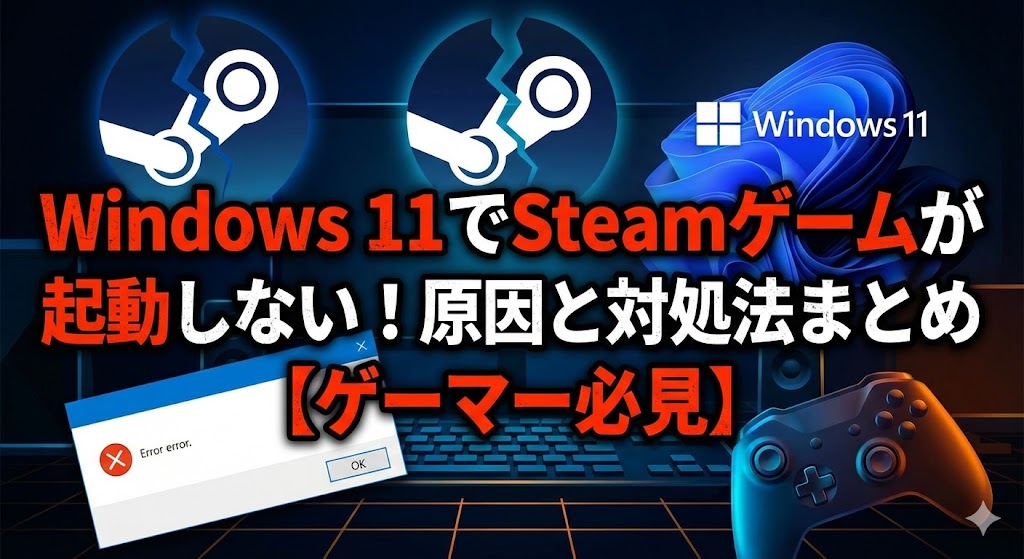 Windows 11でSteamゲームが起動しない！原因と対処法まとめ【ゲーマー必見】