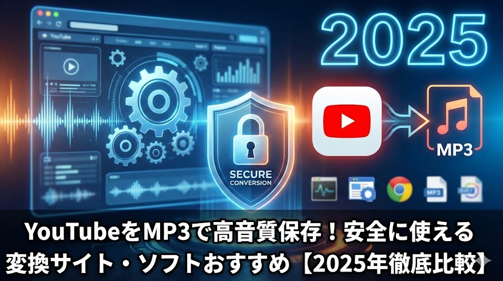 YouTubeをMP3で高音質保存！安全に使える変換サイト・ソフトおすすめ【2025年徹底比較】