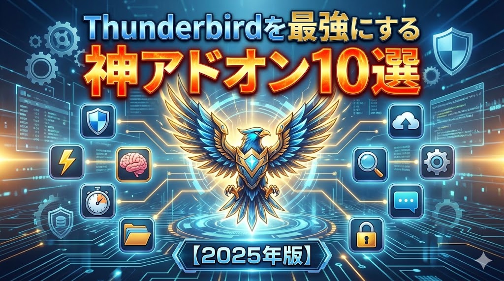 Thunderbirdを最強にする神アドオン10選【2025年版】