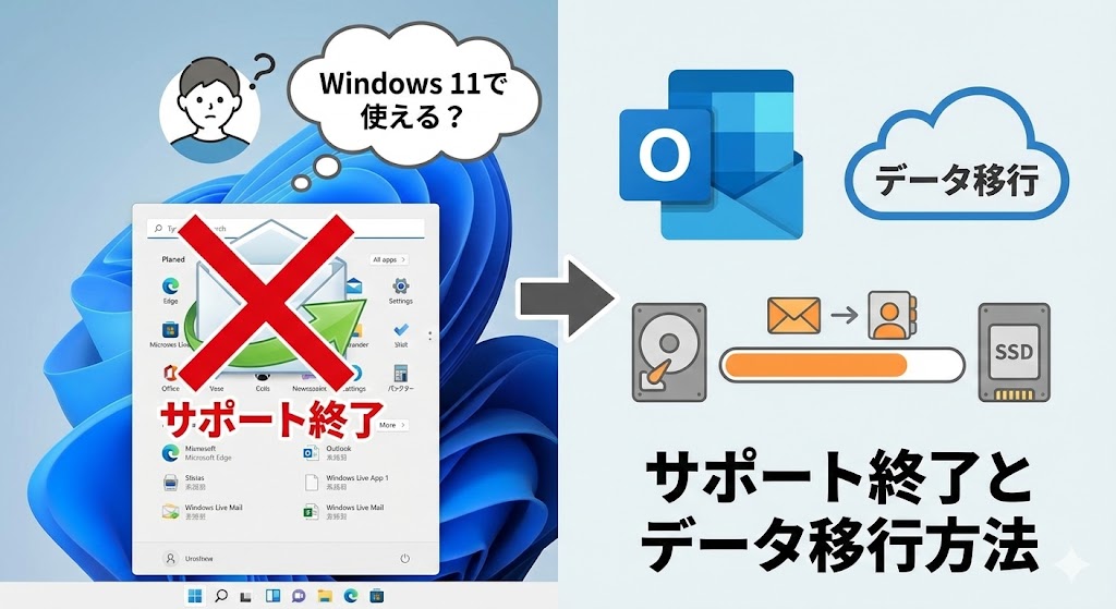 Windows 11でWindows Live メールは使える？サポート終了とデータ移行方法