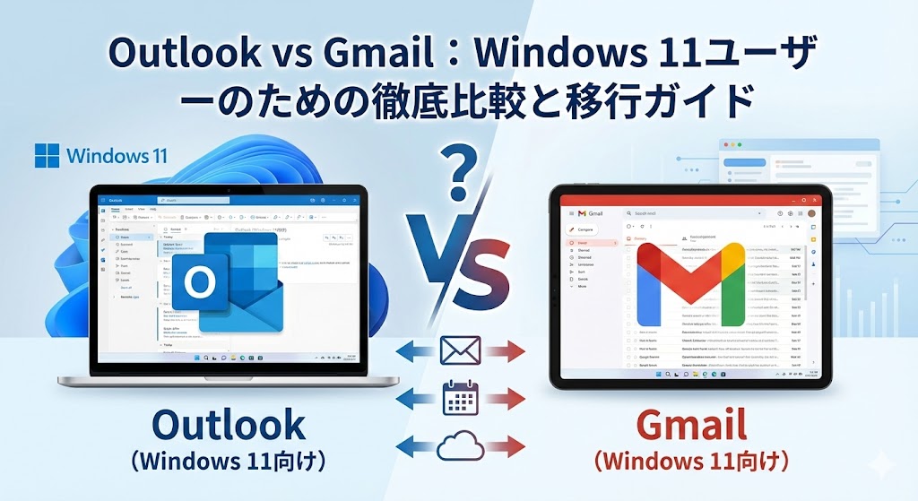 OutlookとGmailどっちがいい？Windows 11ユーザーのための徹底比較と移行ガイド