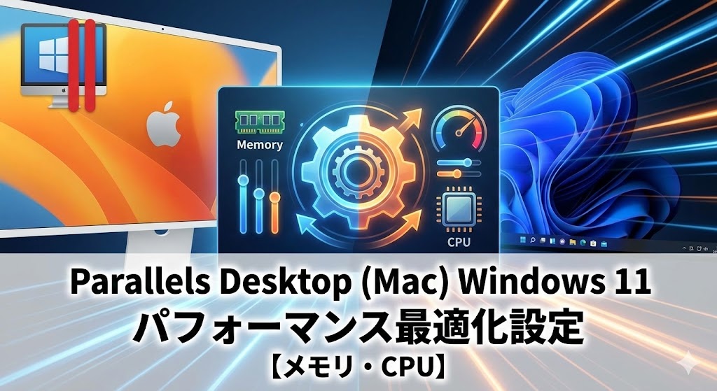Parallels Desktop (Mac) のWindows 11パフォーマンスを最適化する設定【メモリ・CPU】