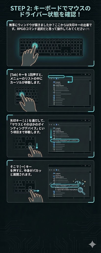 【M575/Windows 11】USBマウスが認識しない・動かない時の復旧マニュアル【ドライバー確認と3秒診断】